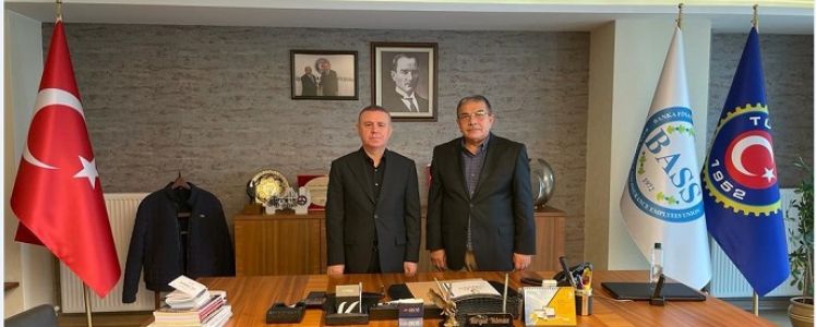 Türk-İş Genel Teşkilatlandırma Sekreteri ve Koop-İş Sendikası Genel Başkanı Eyüp ALEMDAR Genel Merkezimizi Ziyaret Etti